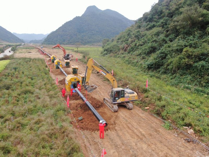 廣西百色至云南文山液化天然氣管道建設(shè)穩(wěn)步推進(jìn)